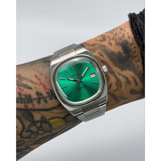 Custom Seiko Mod • Sunburst Green Seamaster TV • 38mm 